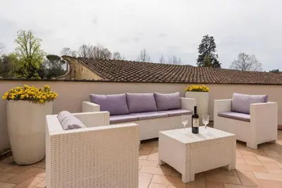 Area soggiorno di Boboli - Flo Apartments