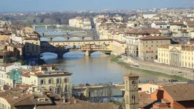 Vista sul fiume nelle vicinanze dell'appartamento