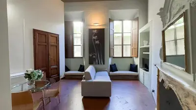 Area soggiorno di Il David Boutique Apartment