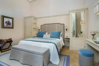 Letto o letti in una camera di Principe Ludovico - La Dimora degli Affreschi Florence
