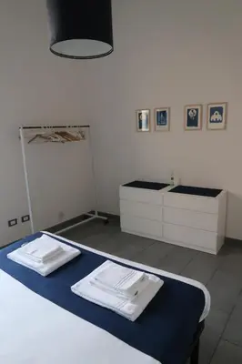 Letto o letti in una camera di Blue Apartment