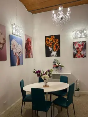 Area soggiorno di Donna di Fiori Florence Home