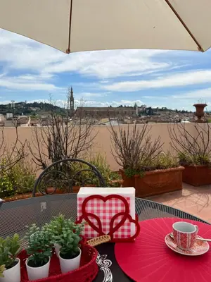 Balcone o terrazza di BIANCA'S HOME-BREATHTAKING TERRACE 360° VIEW OF FLORENCE