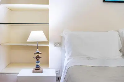 Letto o letti in una camera di Borgo San Jacopo