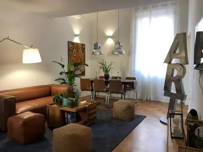 Area soggiorno di Art Apartments