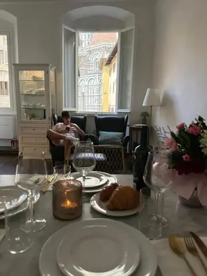 Area soggiorno di Casa Orsi - appartamento fronte Duomo a Firenze