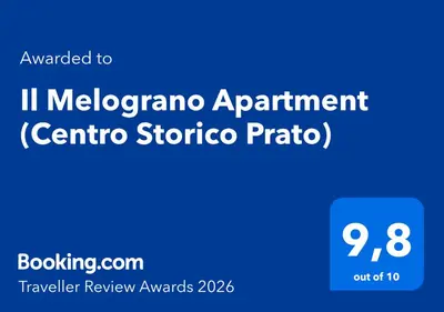 Certificato, attestato, insegna o altro documento esposto da Il Melograno Apartment (Centro Storico Prato)