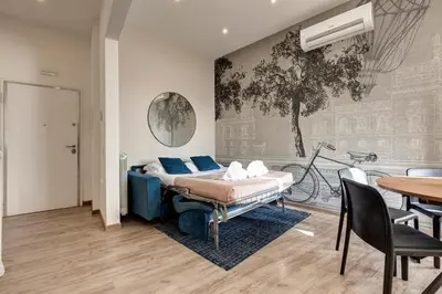 Area soggiorno di Micheli Apartment