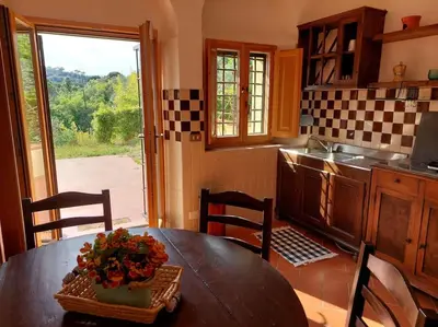 Cucina o angolo cottura di Dependance nel Chianti a pochi minuti da Firenze