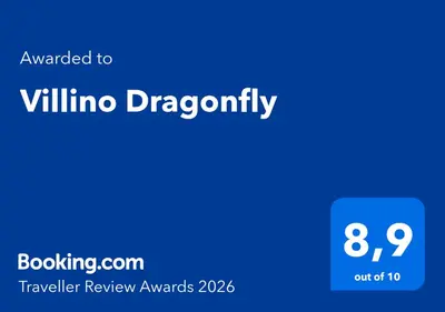 Certificato, attestato, insegna o altro documento esposto da Villino Dragonfly
