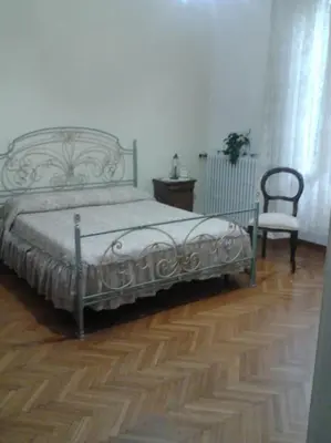 Letto o letti in una camera di Garden room