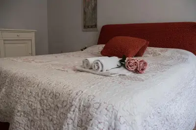 Letto o letti in una camera di Grandma`s House