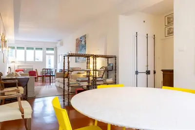 Area soggiorno di Pitti Deluxe Apartment