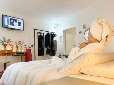 Letto o letti in una camera di Suite La Corte