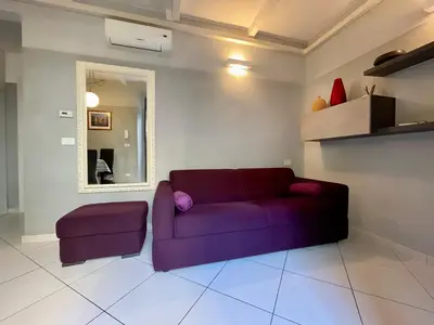 Area soggiorno di Flat 52 in San Jacopino