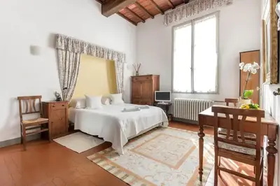 Letto o letti in una camera di Studio apt Ancient Palazzo