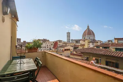 Balcone o terrazza di Apartment with terrace facing Duomo