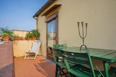 Balcone o terrazza di Apartment with terrace facing Duomo
