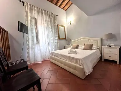 Letto o letti in una camera di Appartamento nel centro di Firenze