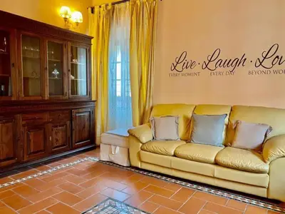 Area soggiorno di Appartamento nel centro di Firenze