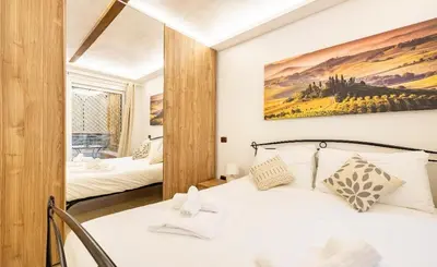 Letto o letti in una camera di Da Laura a Ponte Vecchio