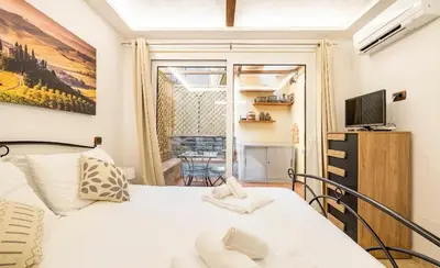 Letto o letti in una camera di Da Laura a Ponte Vecchio