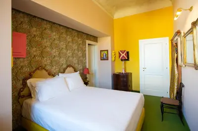 Letto o letti in una camera di Stella d'Italia