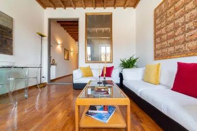 Area soggiorno di Santa Croce suite with a stunning view
