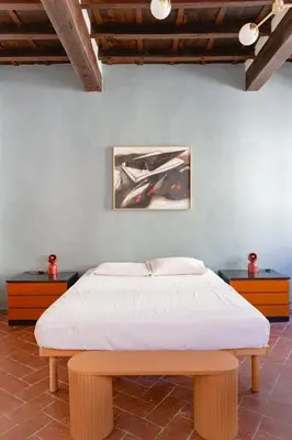 Letto o letti in una camera di Stunning & Sunny Studio near Piazza Santo Spirito