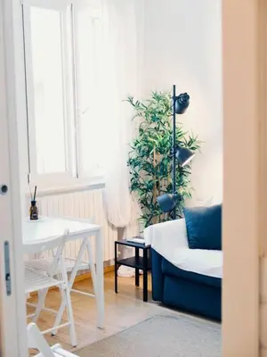 Area soggiorno di Bright studio flat in Oltrarno