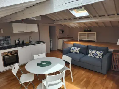 Cucina o angolo cottura di Mansarda Salviatino