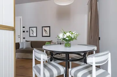 Area soggiorno di Apartments Florence - Palazzo Signoria Luxury Apartments 10- Giuditta