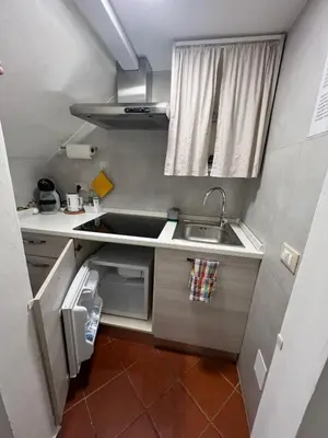 Cucina o angolo cottura di AL 106 Apartment [Free Wi-fi 5 min dalla Stazione]
