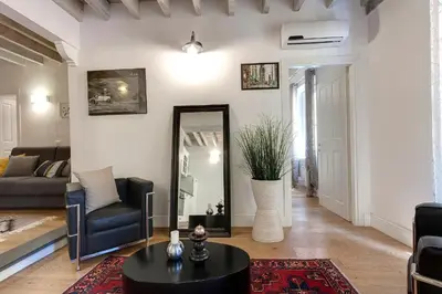 Area soggiorno di De Rustici Apartment