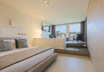 Letto o letti in una camera di Apartments Florence- Vasari Luxury with view