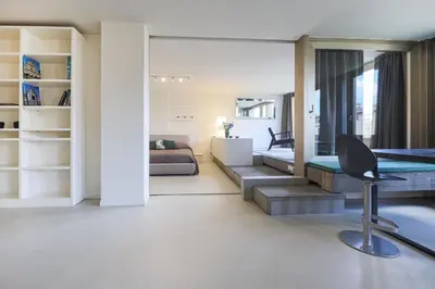Area soggiorno di Apartments Florence- Vasari Luxury with view