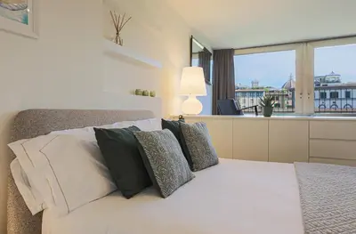 Letto o letti in una camera di Apartments Florence- Vasari Luxury with view