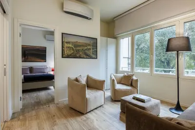 Letto o letti in una camera di Betty Florence charming modern apartment near Piazza della Libertà