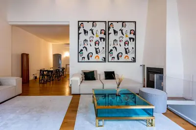 Area soggiorno di Loft in Santo Spirito