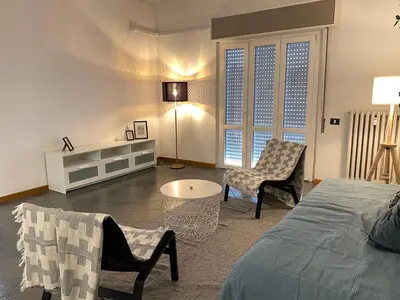 Letto o letti in una camera di B&B Royal Prato