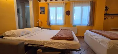 Letto o letti in una camera di Mansarda Nonna Gina with terraces