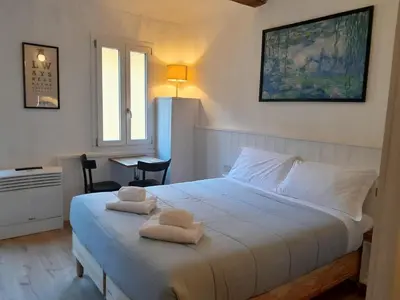 Letto o letti in una camera di Casa Dei Bianchi