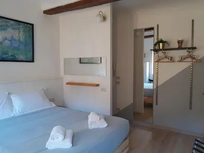 Letto o letti in una camera di Casa Dei Bianchi
