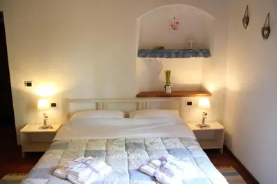 Letto o letti in una camera di Podere Fichereto Tuscany Apartment in Florence countryside