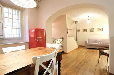 Area soggiorno di Wine Apartments Florence Nebbiolo
