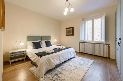 Letto o letti in una camera di [Santa Croce VIEW] - Santa Croce Centro Di Firenze