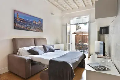 Letto o letti in una camera di Ginori