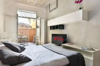 Letto o letti in una camera di Ginori