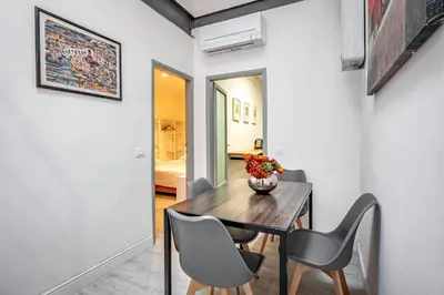 Area soggiorno di YID Donatello con terrazzo