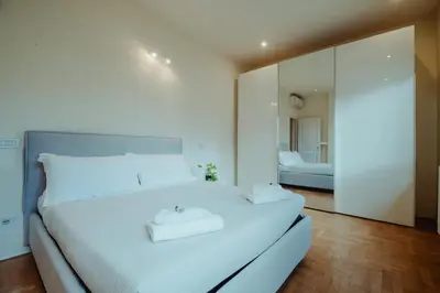 Letto o letti in una camera di Vista e Tetti ai Canacci